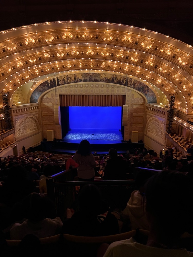view of The Auditorium Theatre stage 